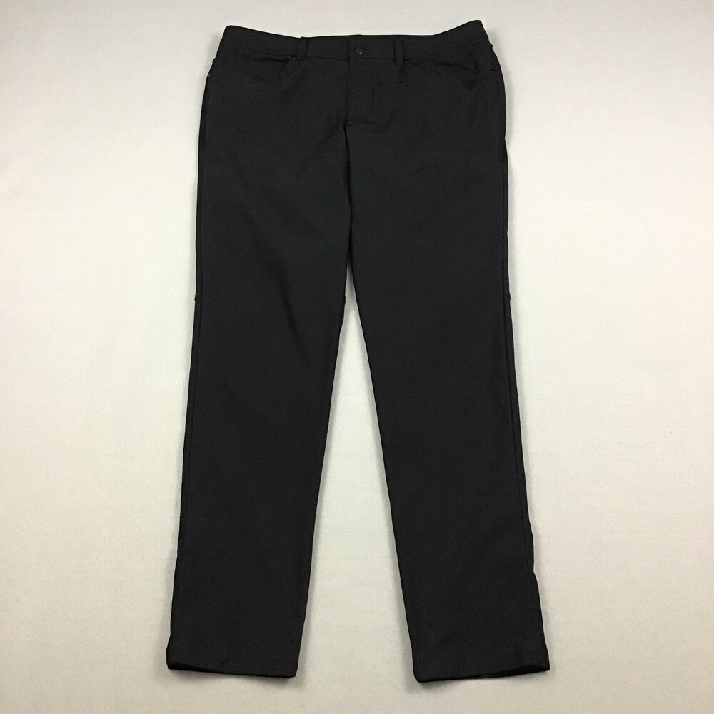 Lululemon Pants Men 34 Black Solid ABC Slim FIt Straight Leg Chino Athleisure